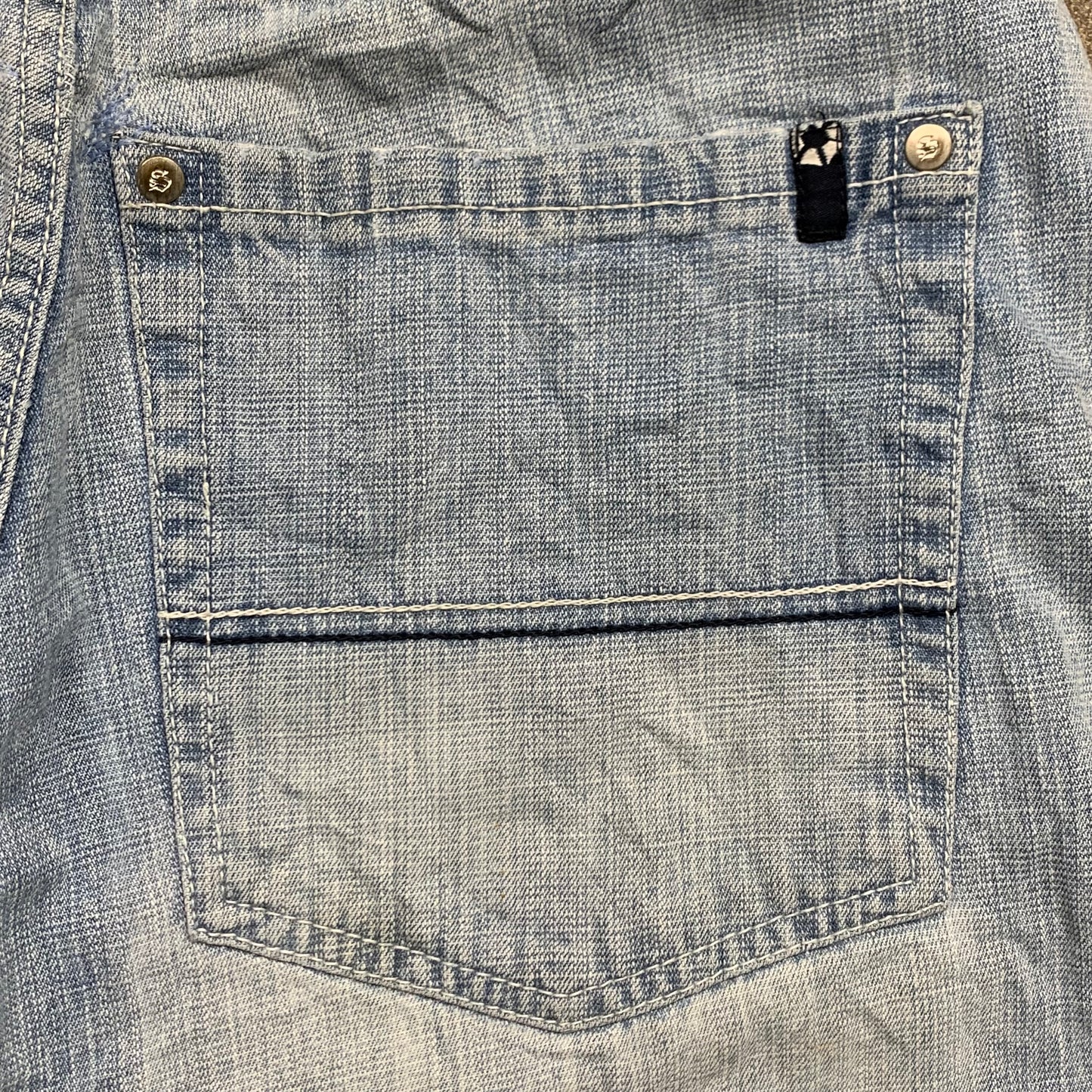 Southpole 00s light blue baggy denim shorts