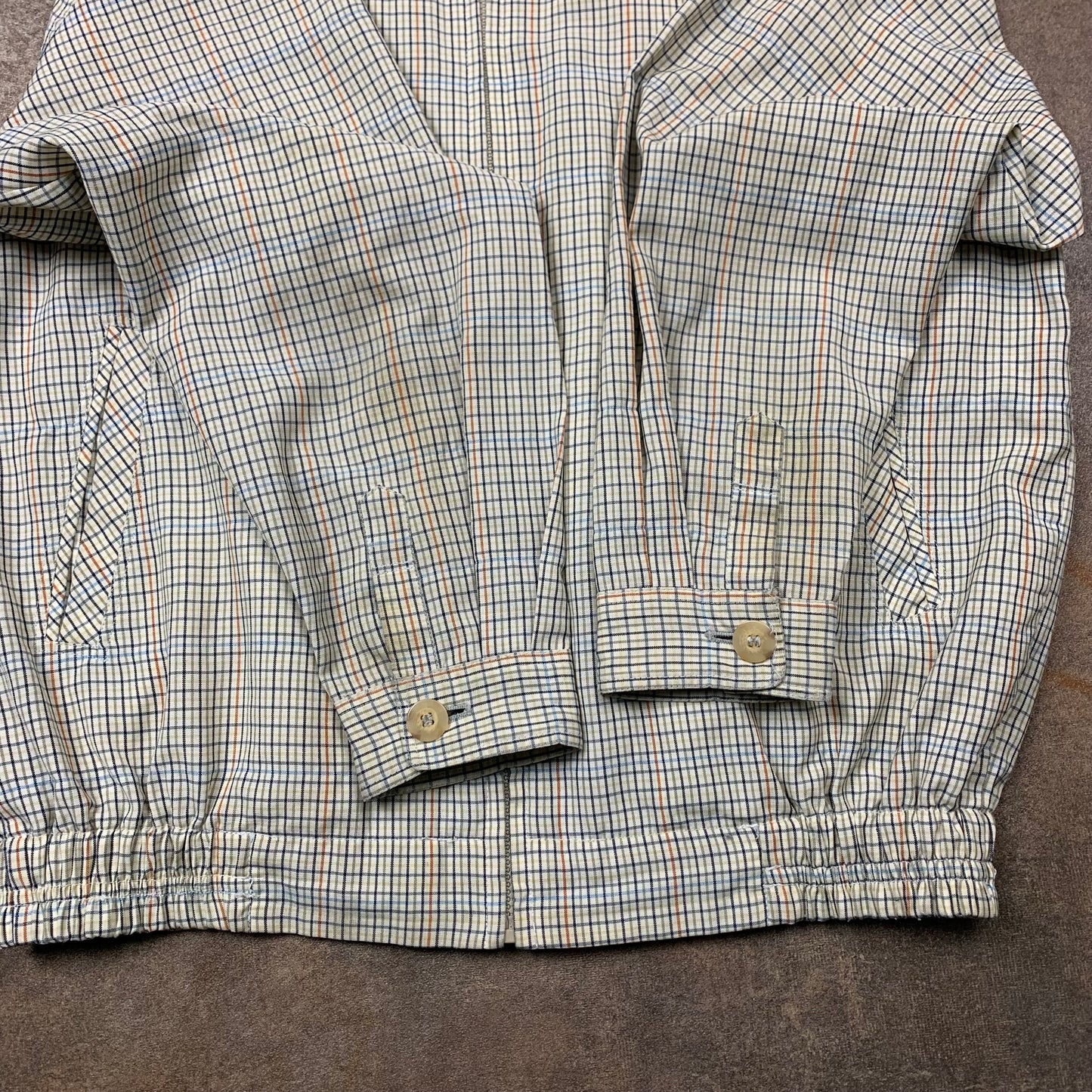 Yves Saint Laurent 90s plaid zip jacket (L)