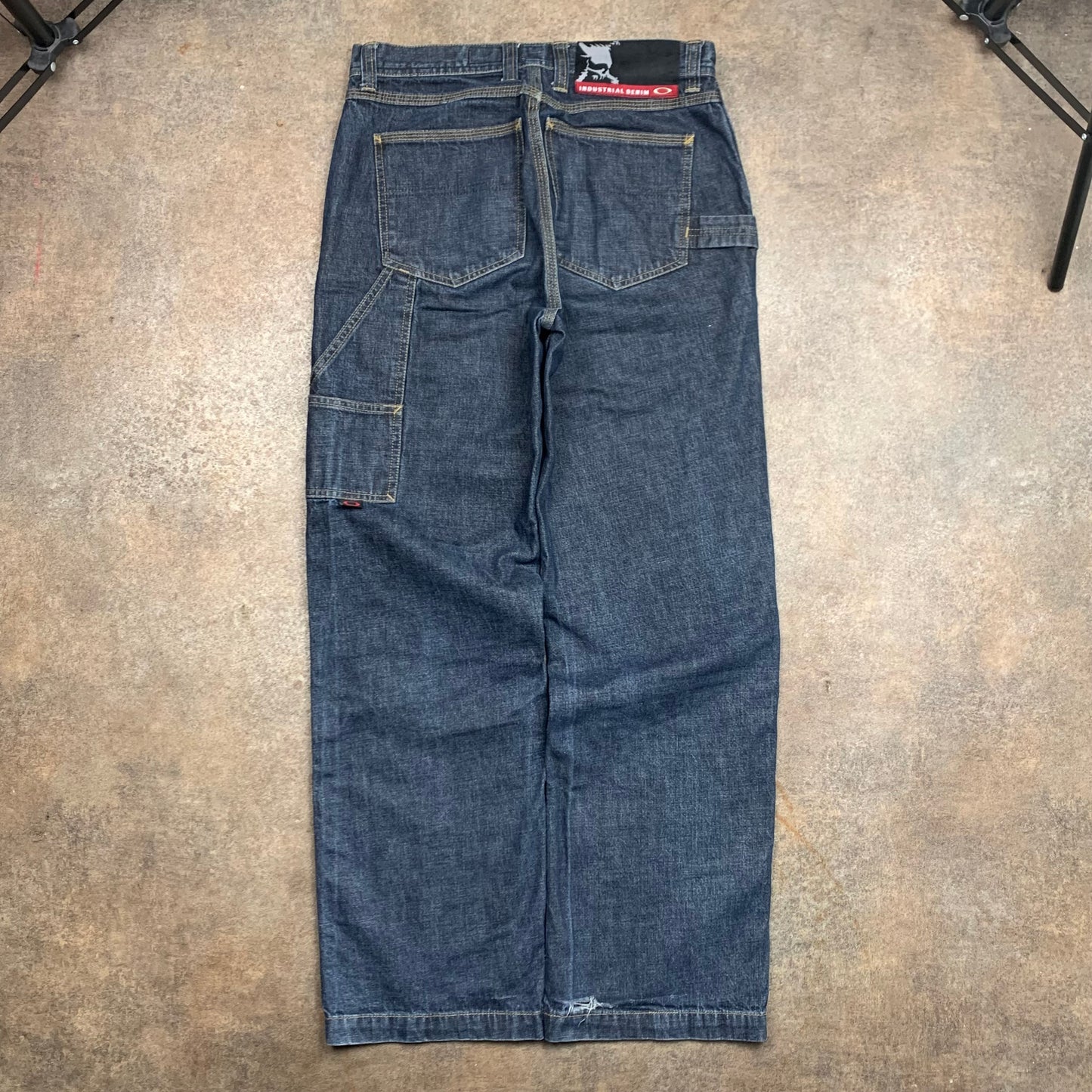 Oakley Software 00s navy baggy carpenter jeans