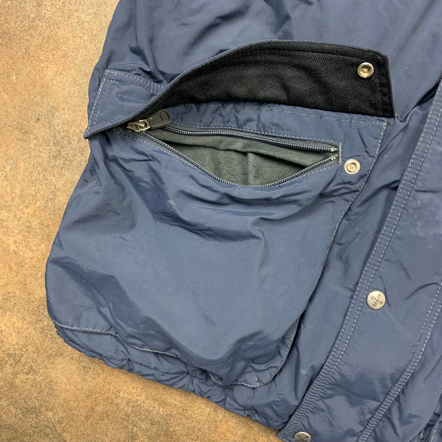 Oxbow 90s navy utilised ski jacket (L)