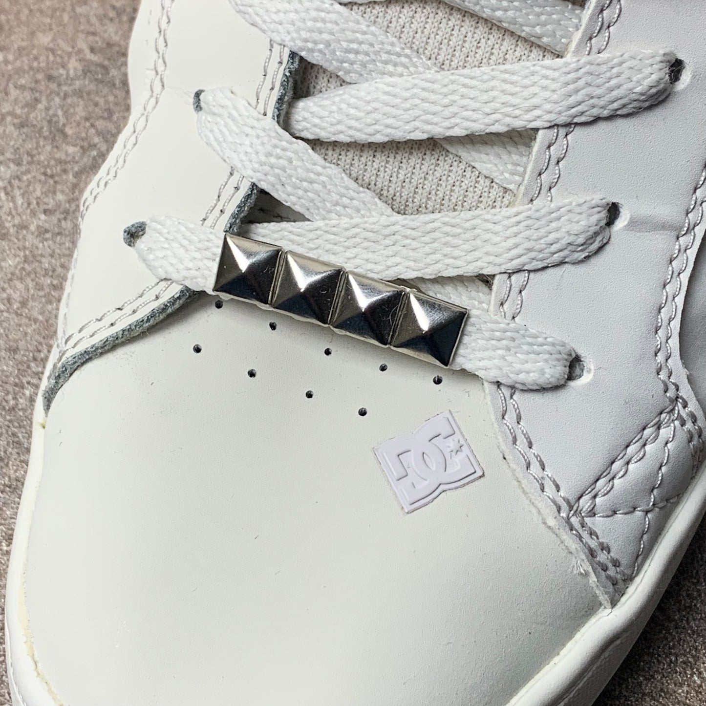 DC Shoes Court Graffik white pink chunky trainers