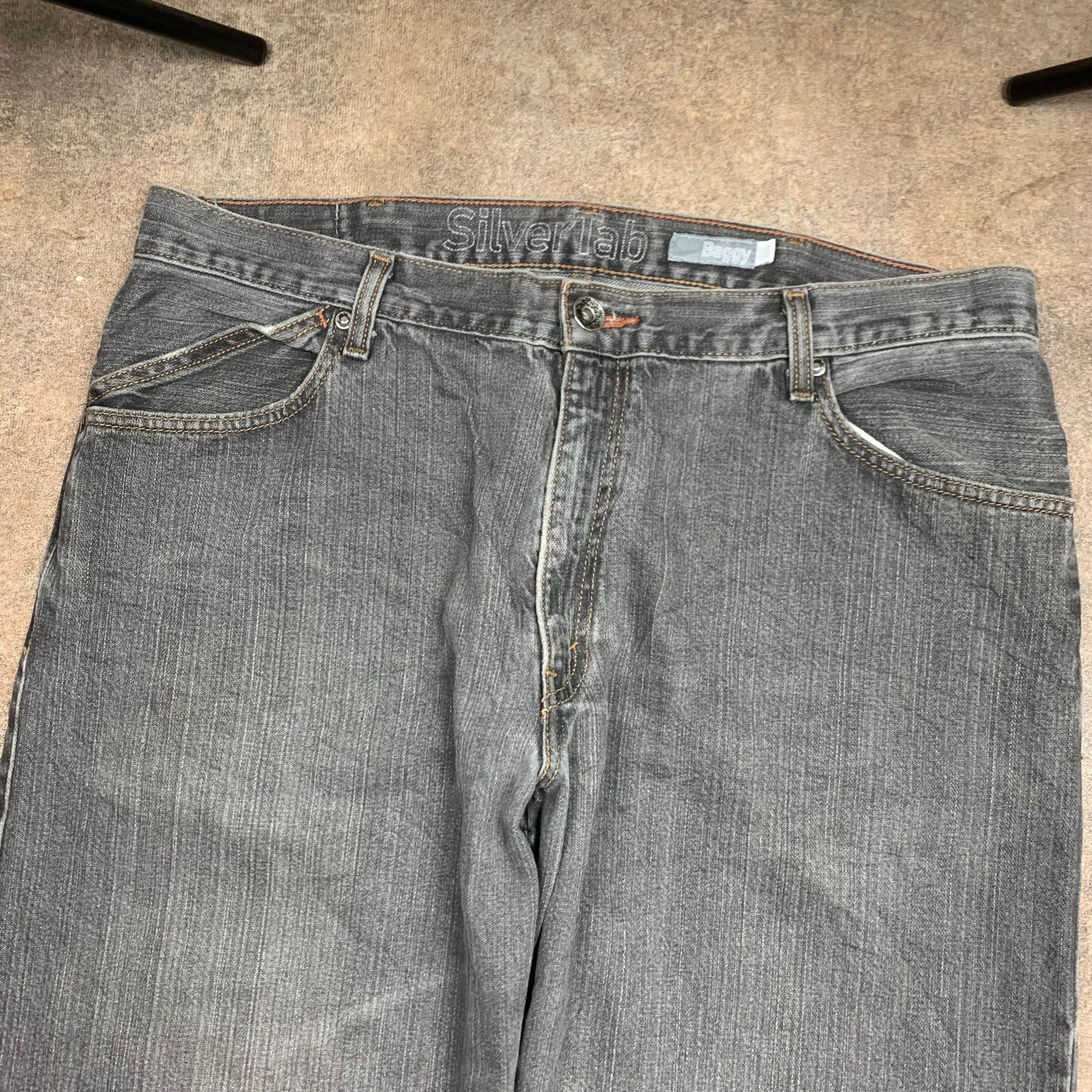Levi's Silvertab 00s baggy black grey jeans