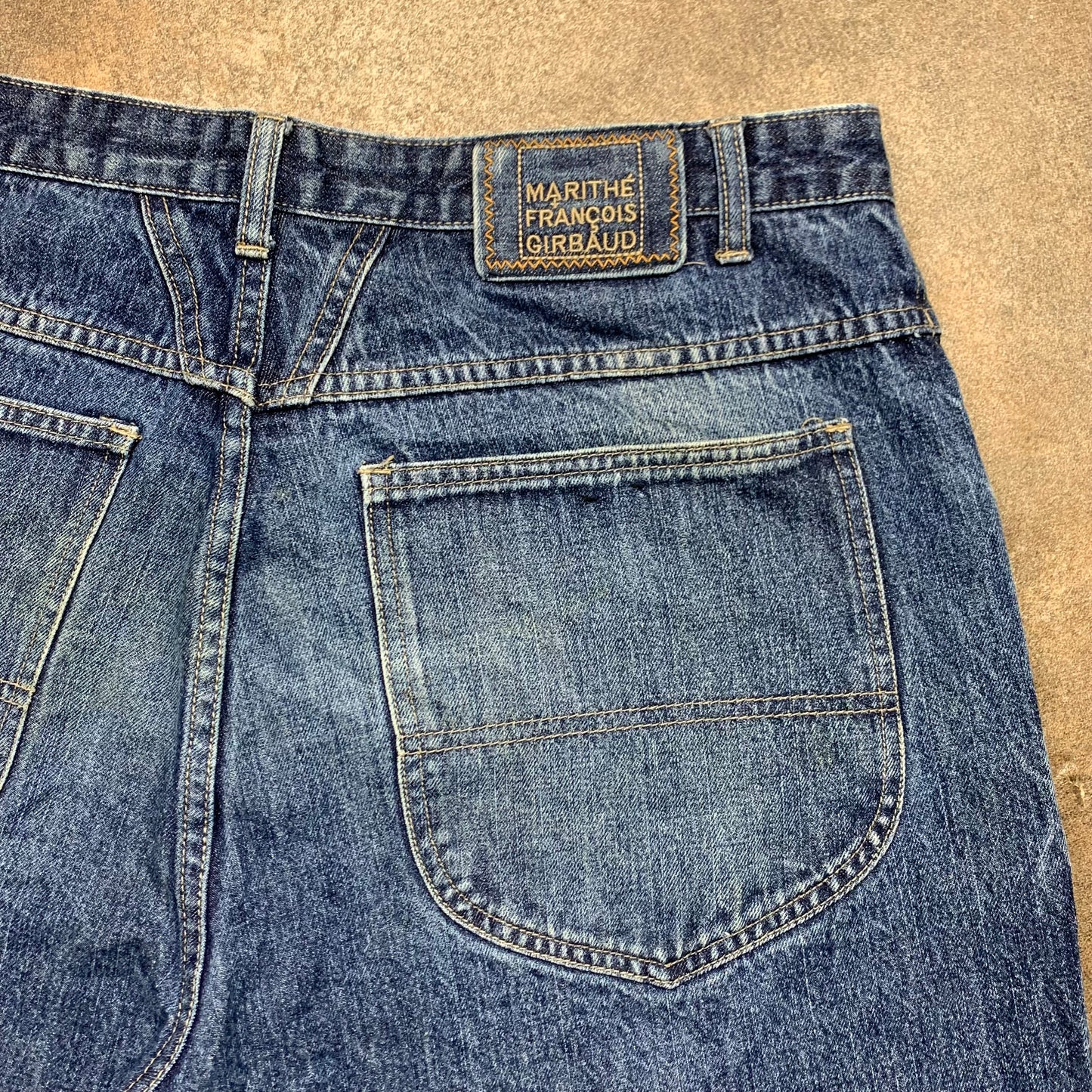 Marithé et François Girbaud 00s baggy navy jorts