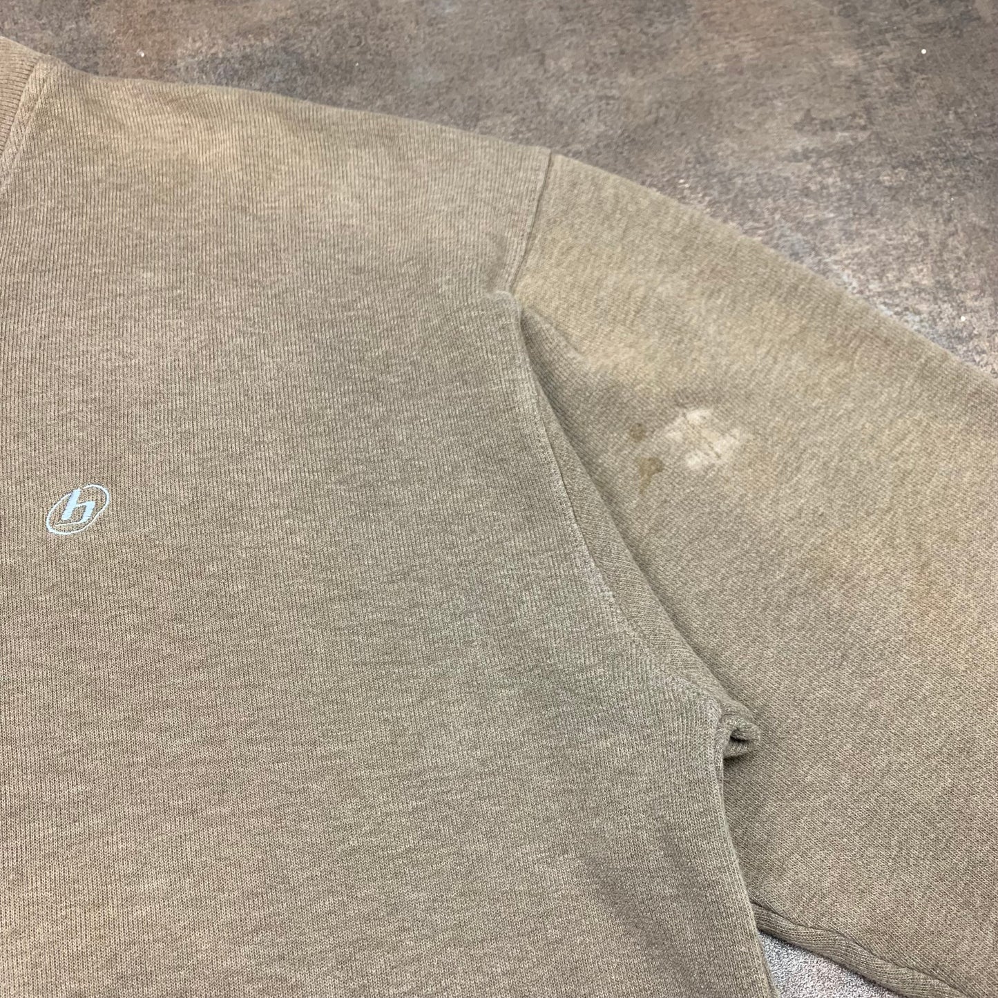 Billabong 00s brown beige v-neck sweater