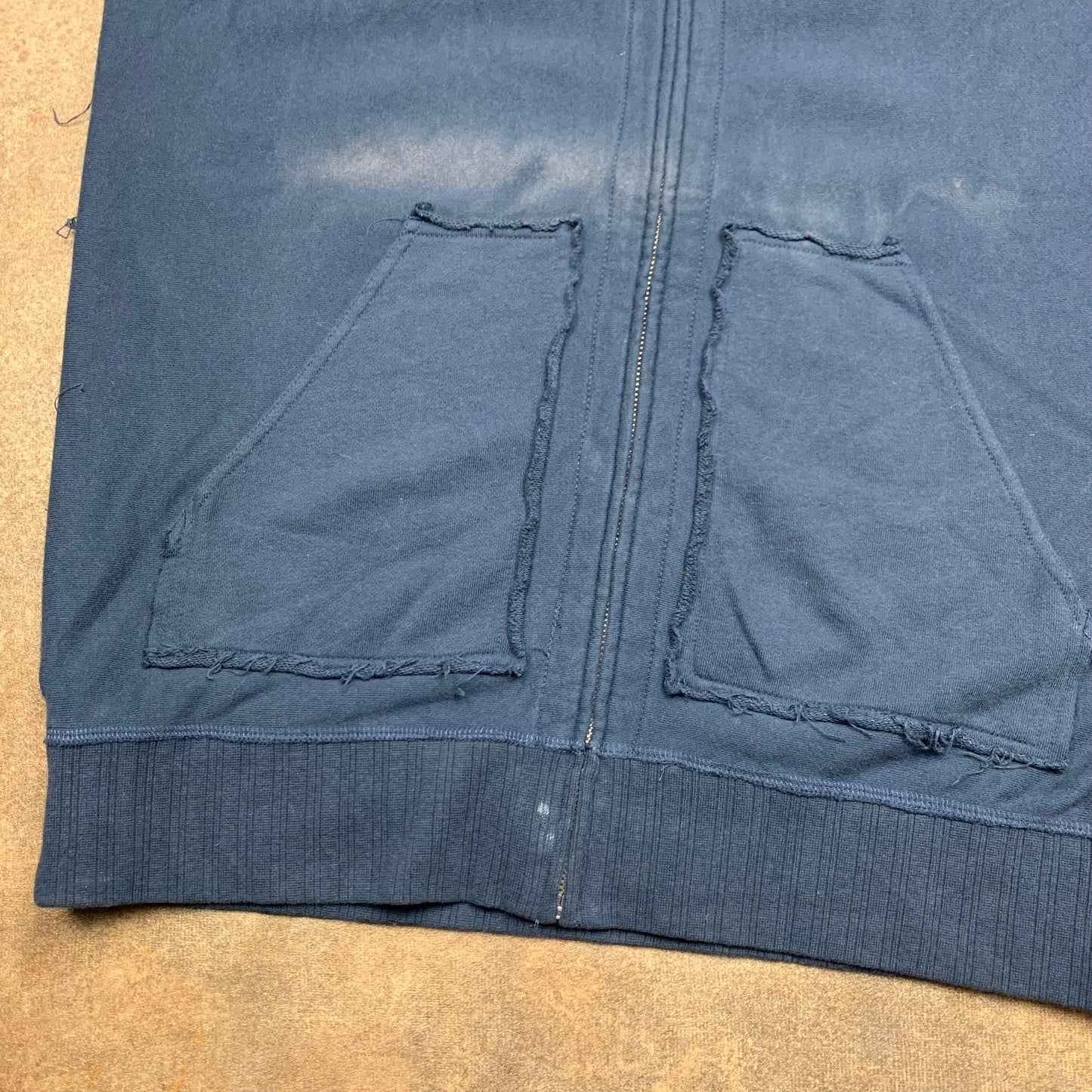 Hurley 00s navy grunge graphic zip hoodie