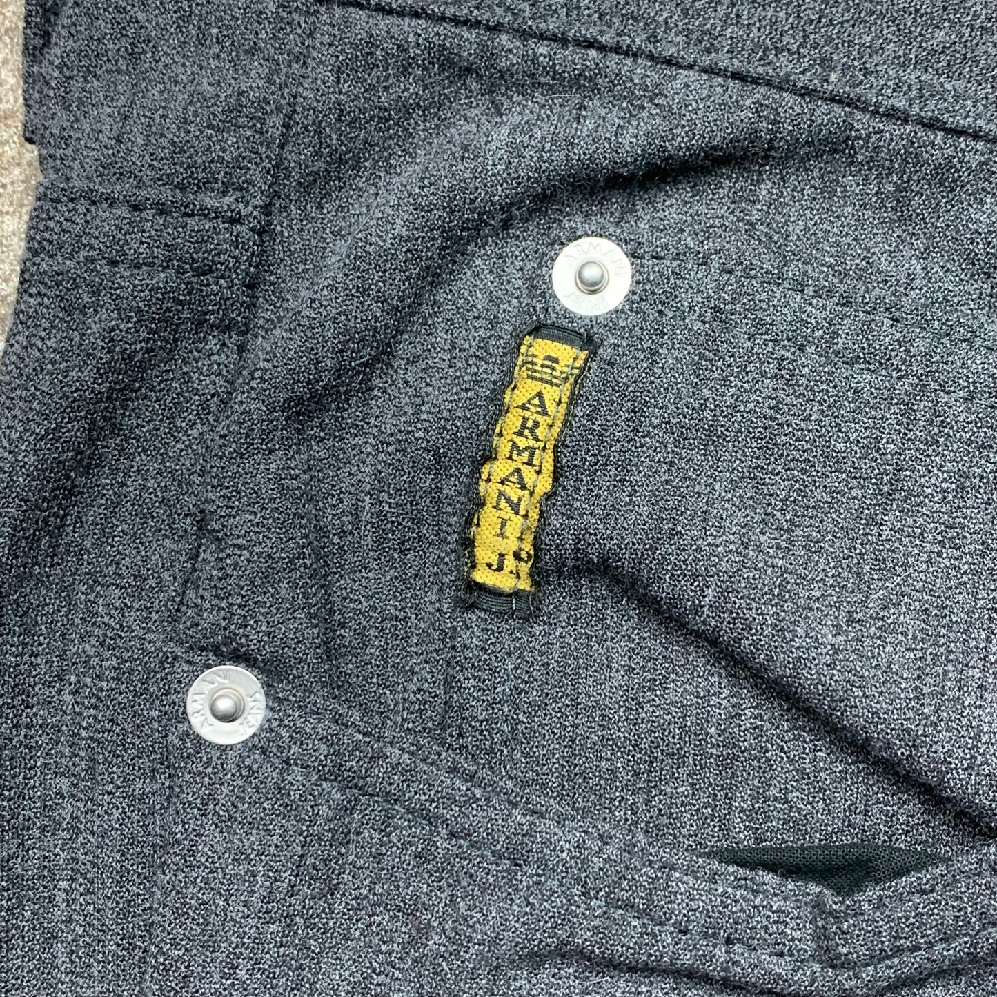 Armani Jeans 00s grey striped jeans
