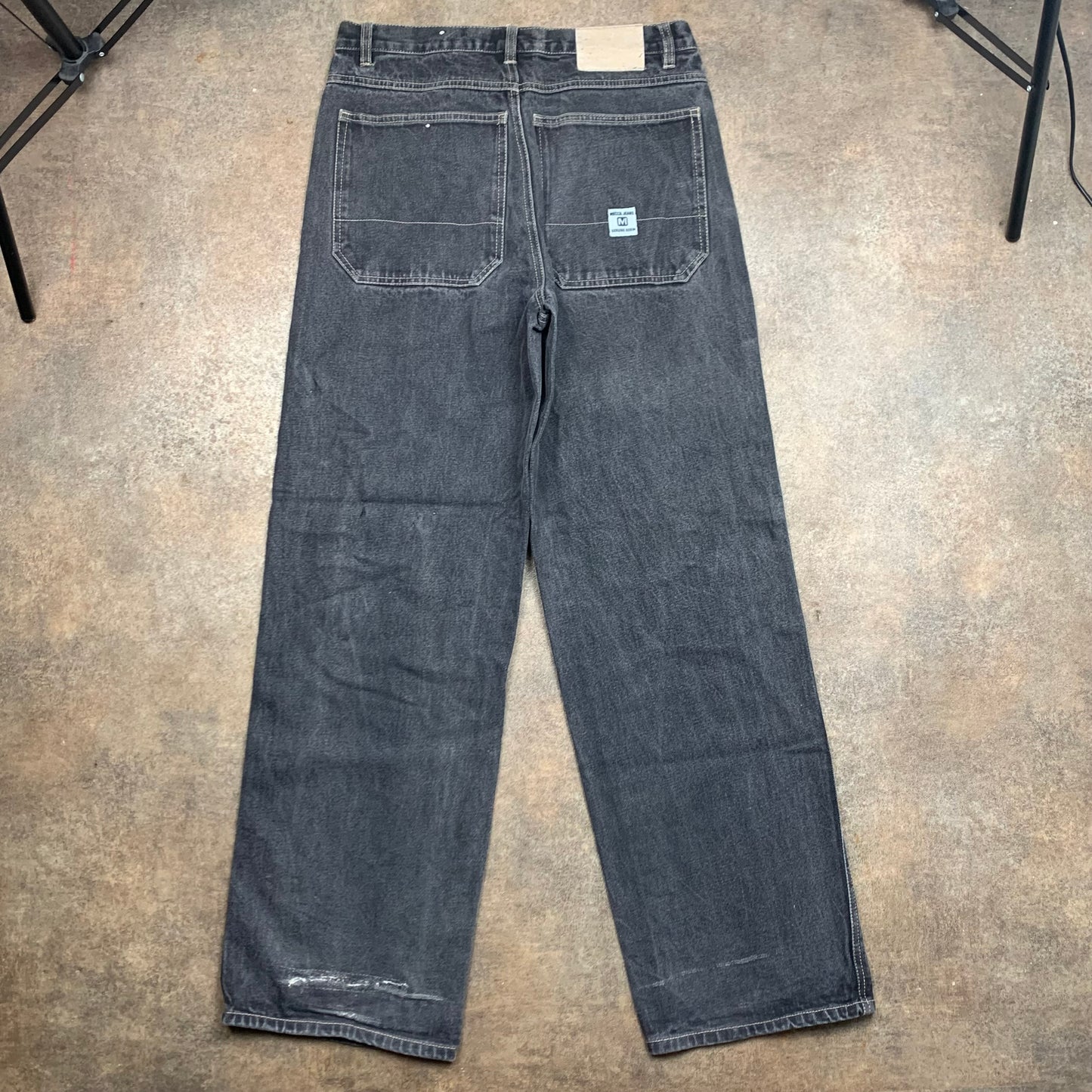 Mecca 00s baggy black denim jeans