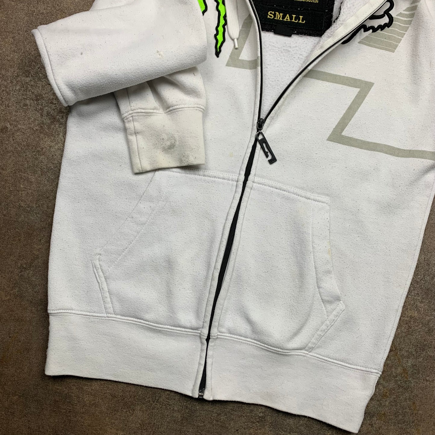 Fox Racing Monster Energy 00s graphic grunge hoodie