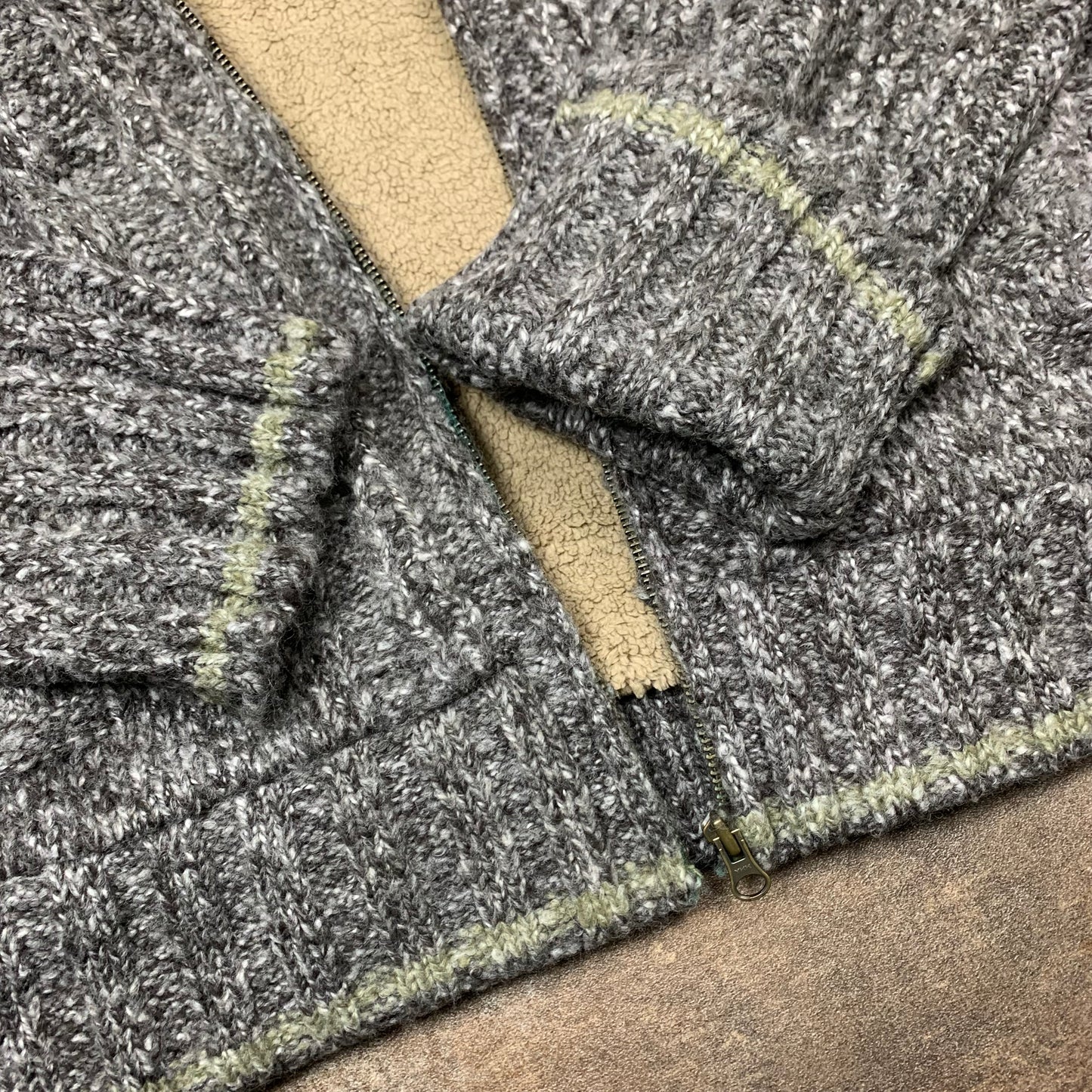 Quiksilver 00s lined knit sweater (XL)