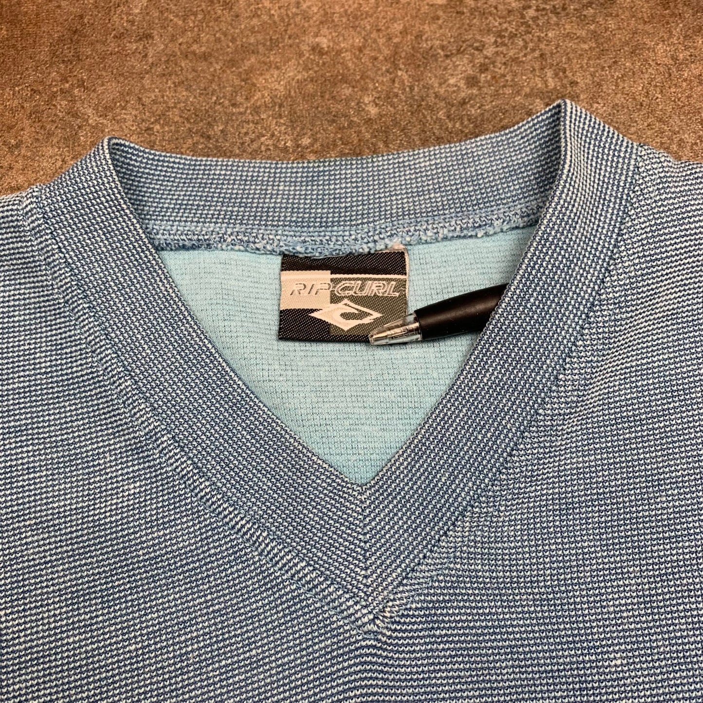 Rip Curl 90s blue thermal sweatshirt