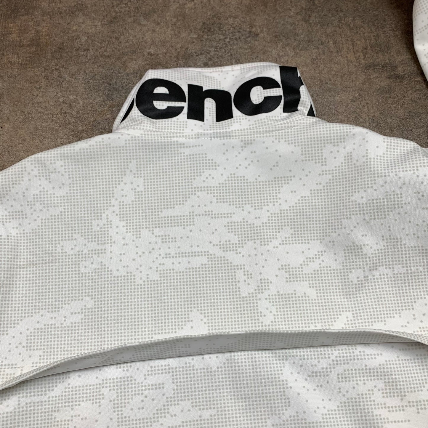Bench 00s double zip white jumper