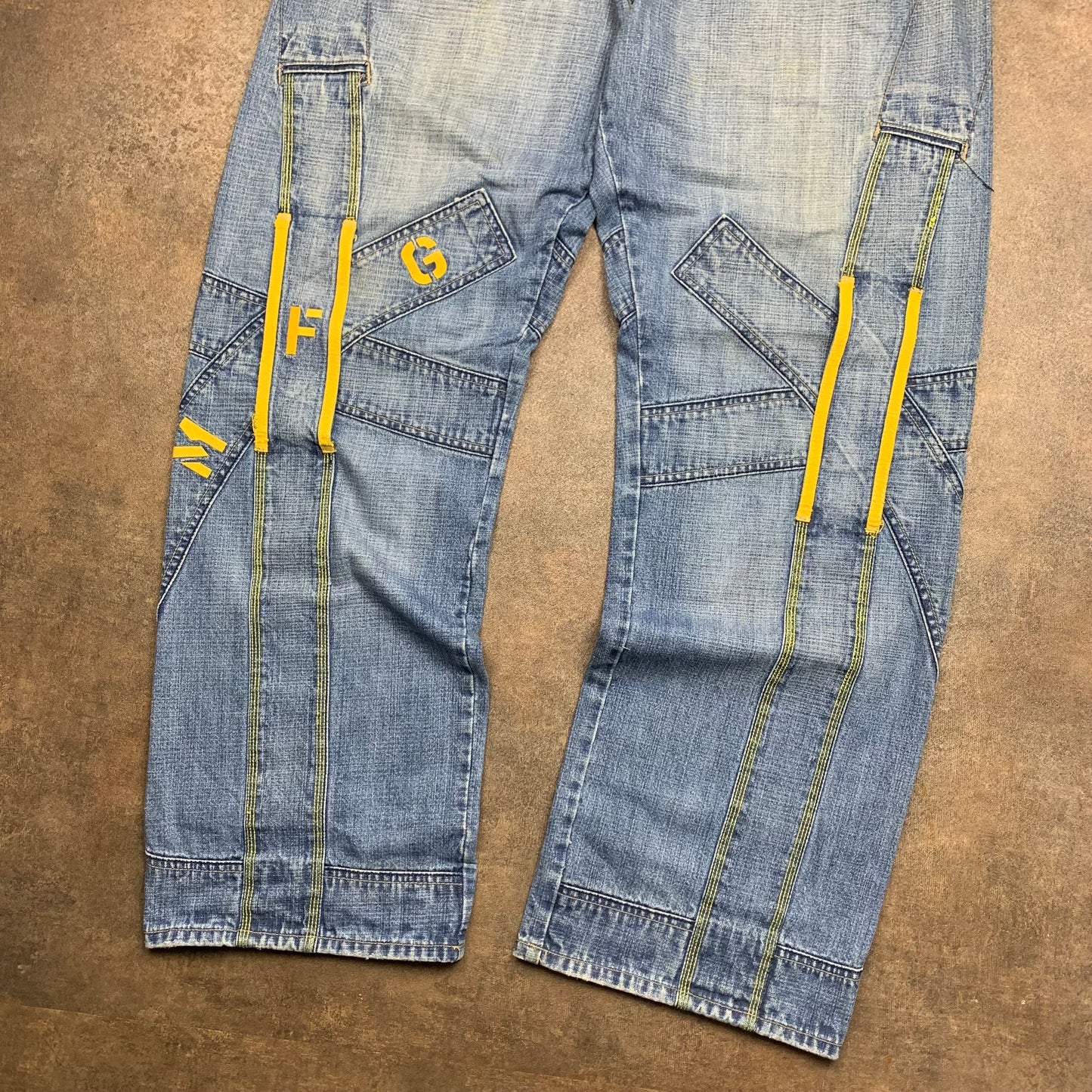 Marithé + François Girbaud 00s baggy graphic jeans