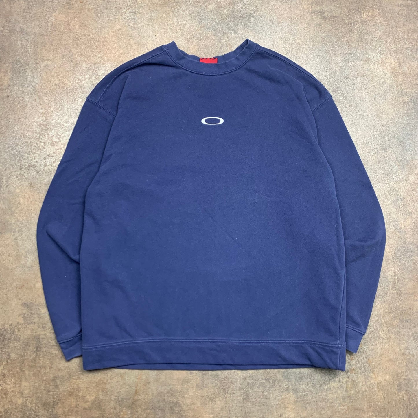 Oakley Software 00s navy boxy logo sweatshirt