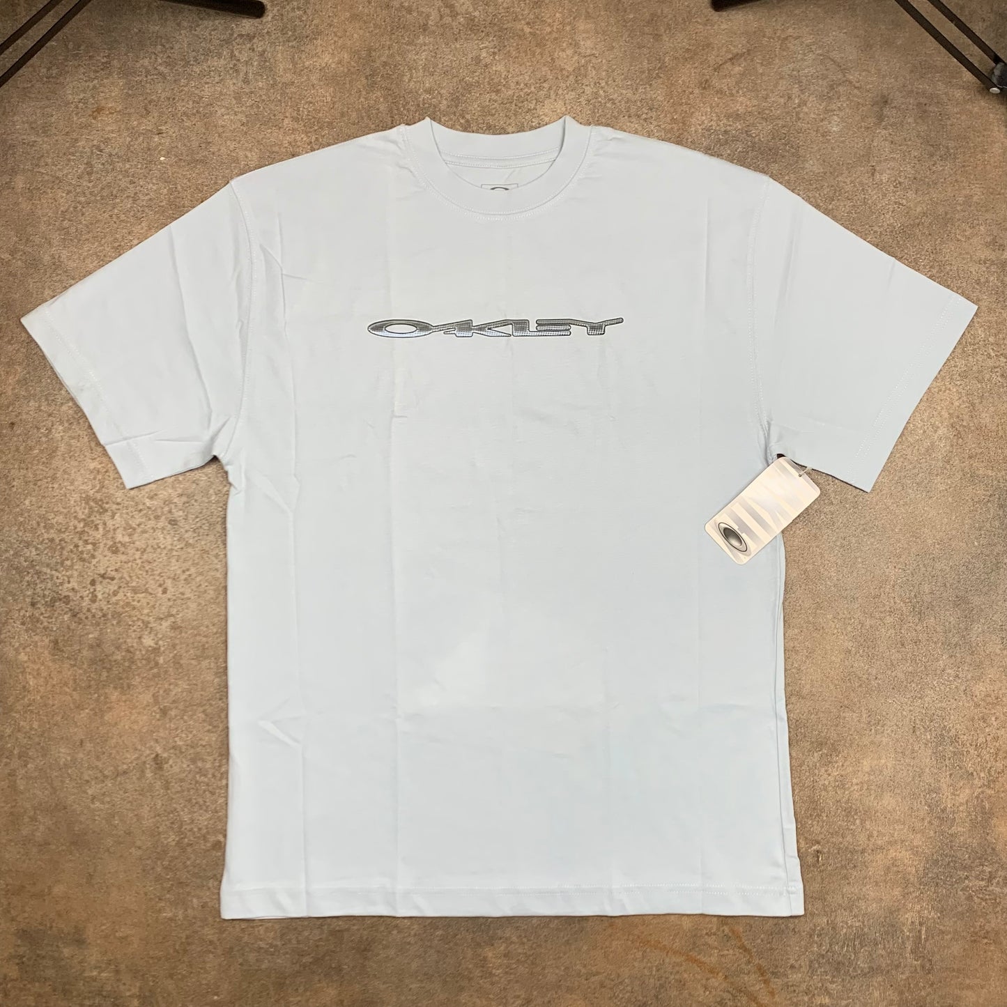 Oakley 00s light blue graphic tee