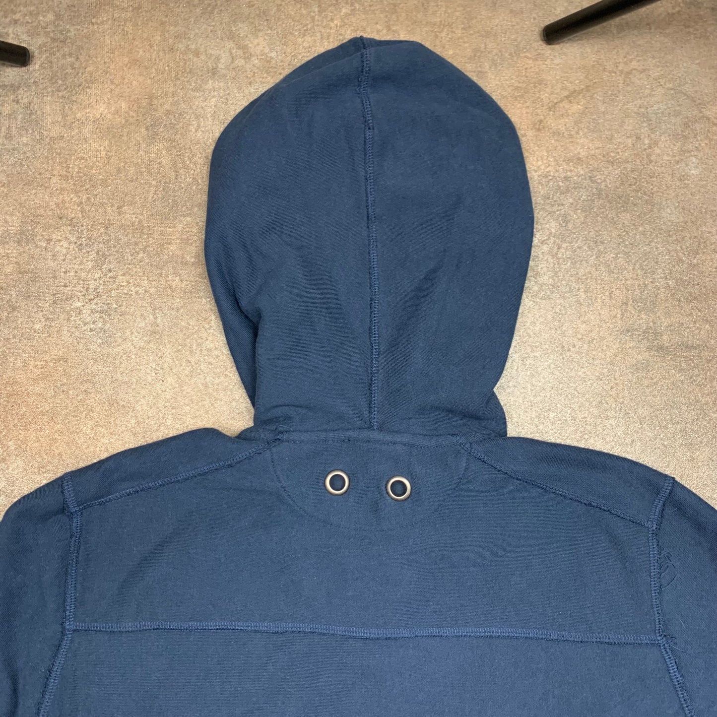 Hurley 00s navy grunge graphic zip hoodie