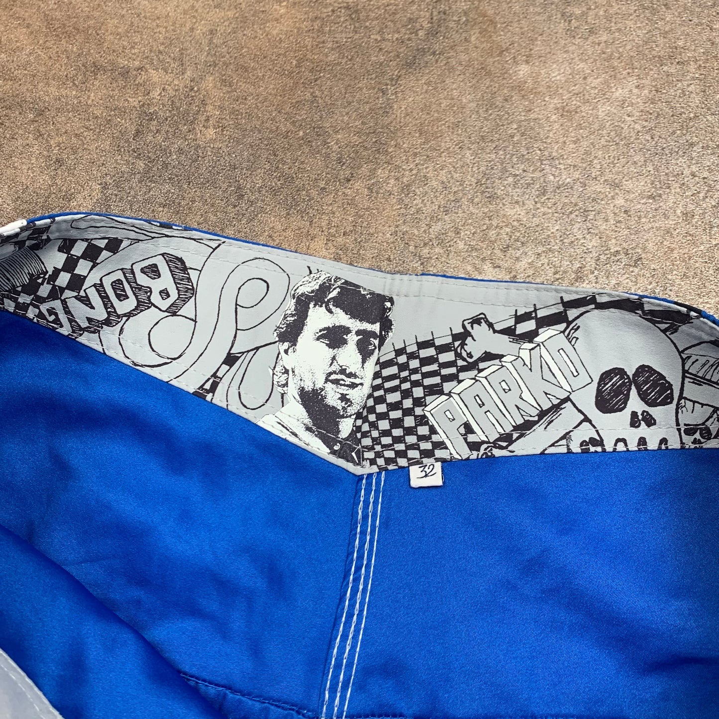 Billabong 00s Parko signature blue boardshorts