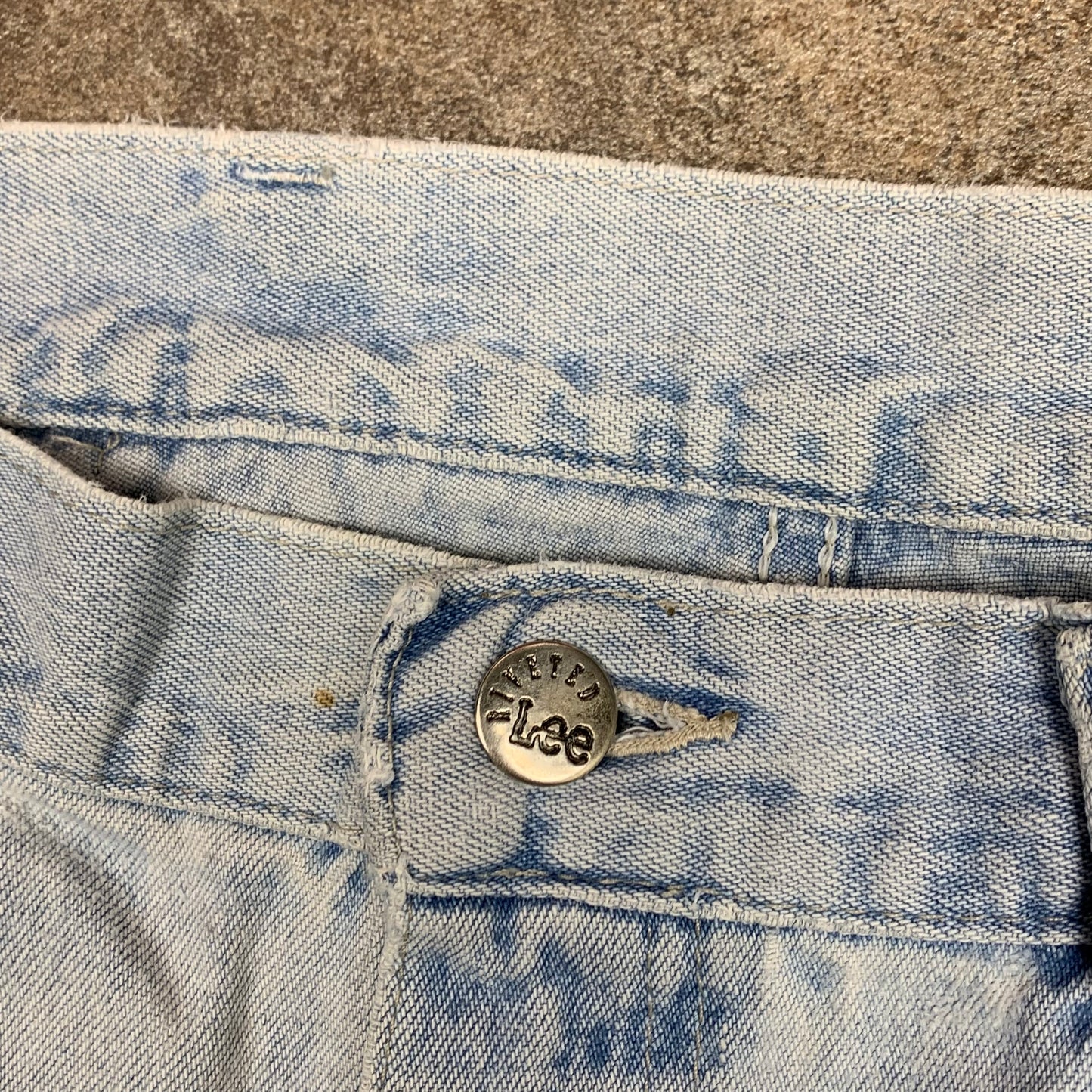 Lee Pipes 00s baggy embroidered jeans
