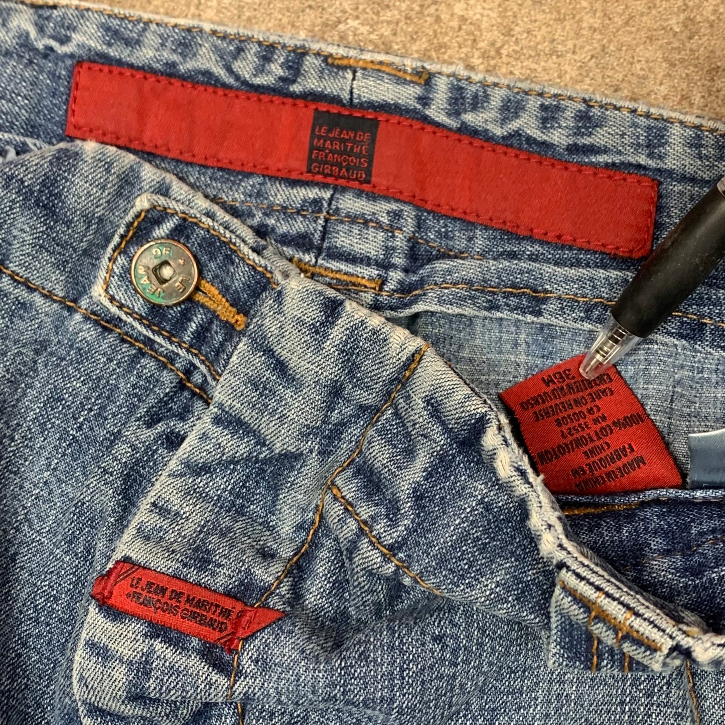 Marithé + François Girbaud 00s blue baggy jeans