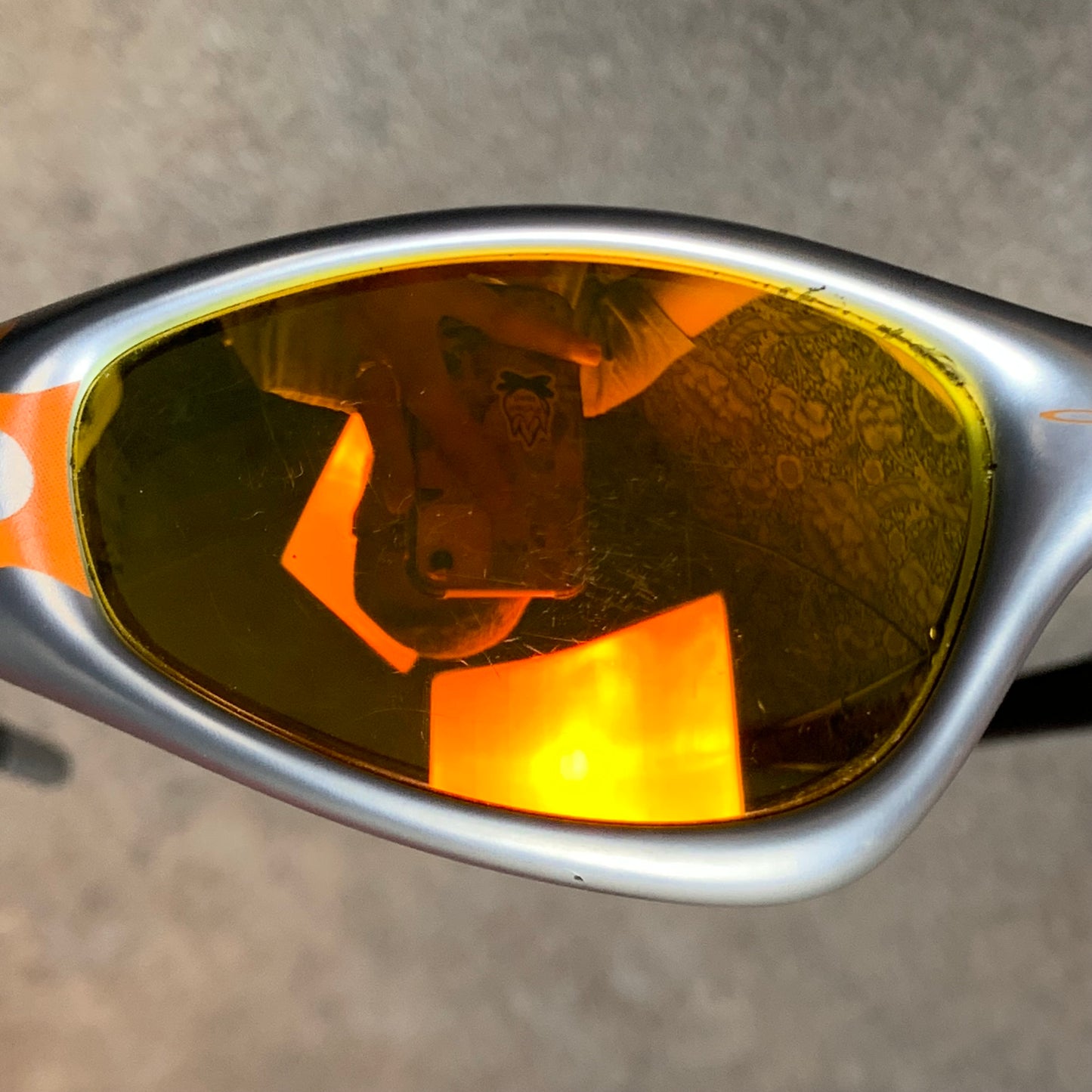 Oakley Software 90s flame graphic Straight Jacket sunglasses