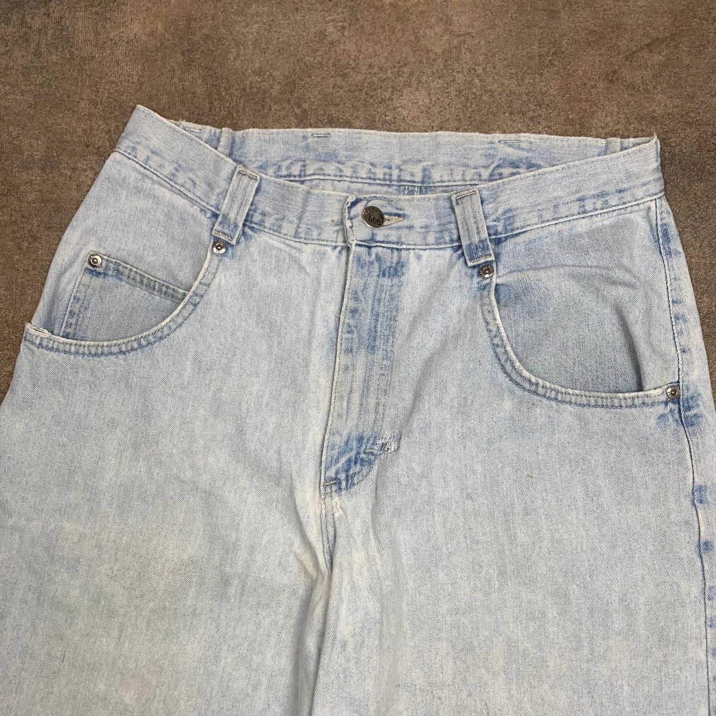 Lee Pipes 00s baggy embroidered jeans