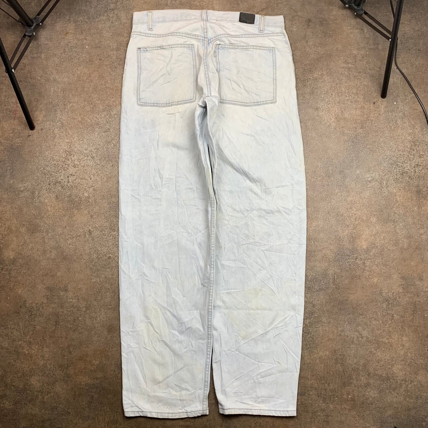 Levi's Silvertab 00s baggy pale blue jeans