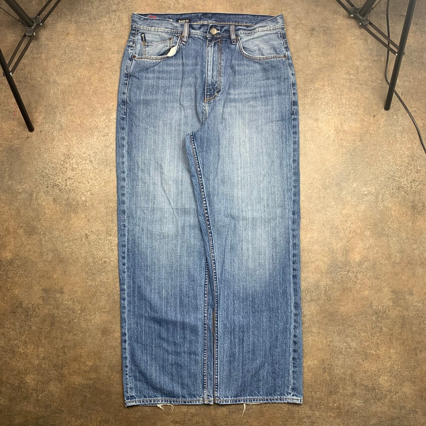 Ecko Unltd. 00s graphic baggy blue jeans