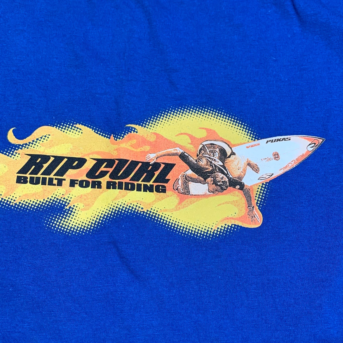 Rip Curl 00s navy blue flame graphic tee