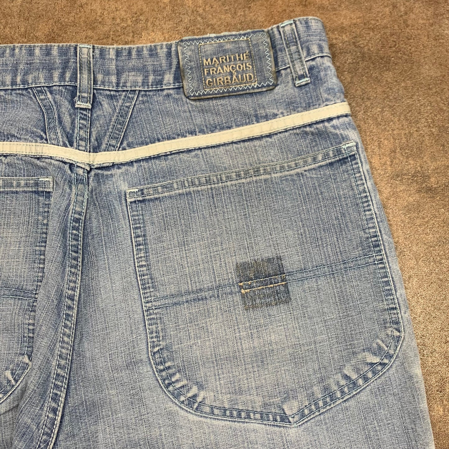 Marithé + François Girbaud 00s baggy light blue jeans