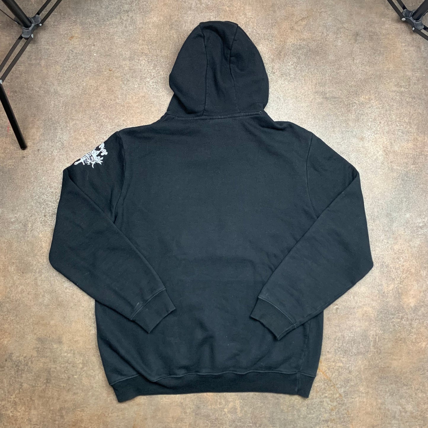 O'Neill 00s black graphic boxy hoodie