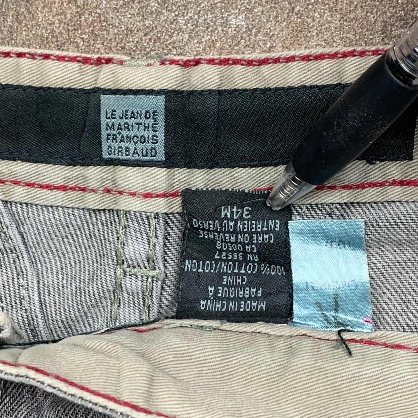Marithé + François Girbaud 00s grey baggy jeans