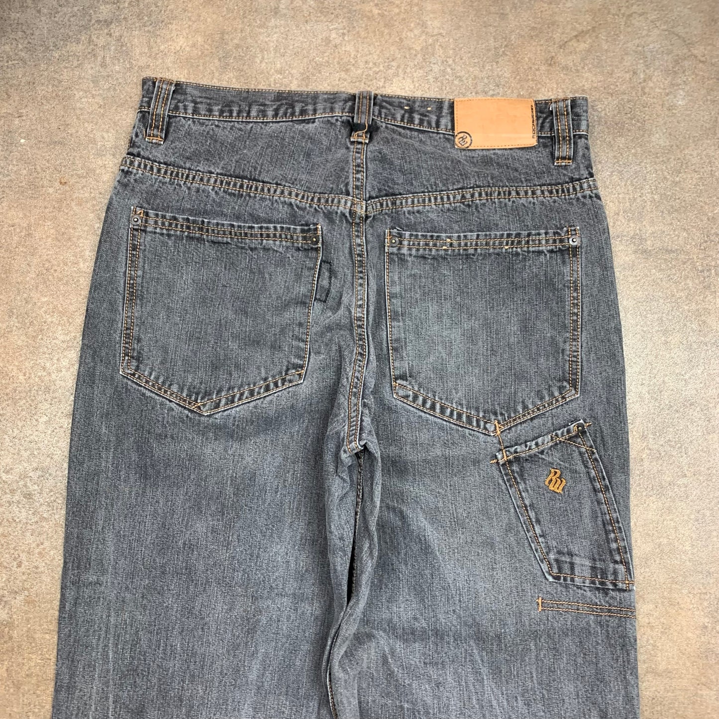 Rocawear 90s grey carpenter baggy jeans