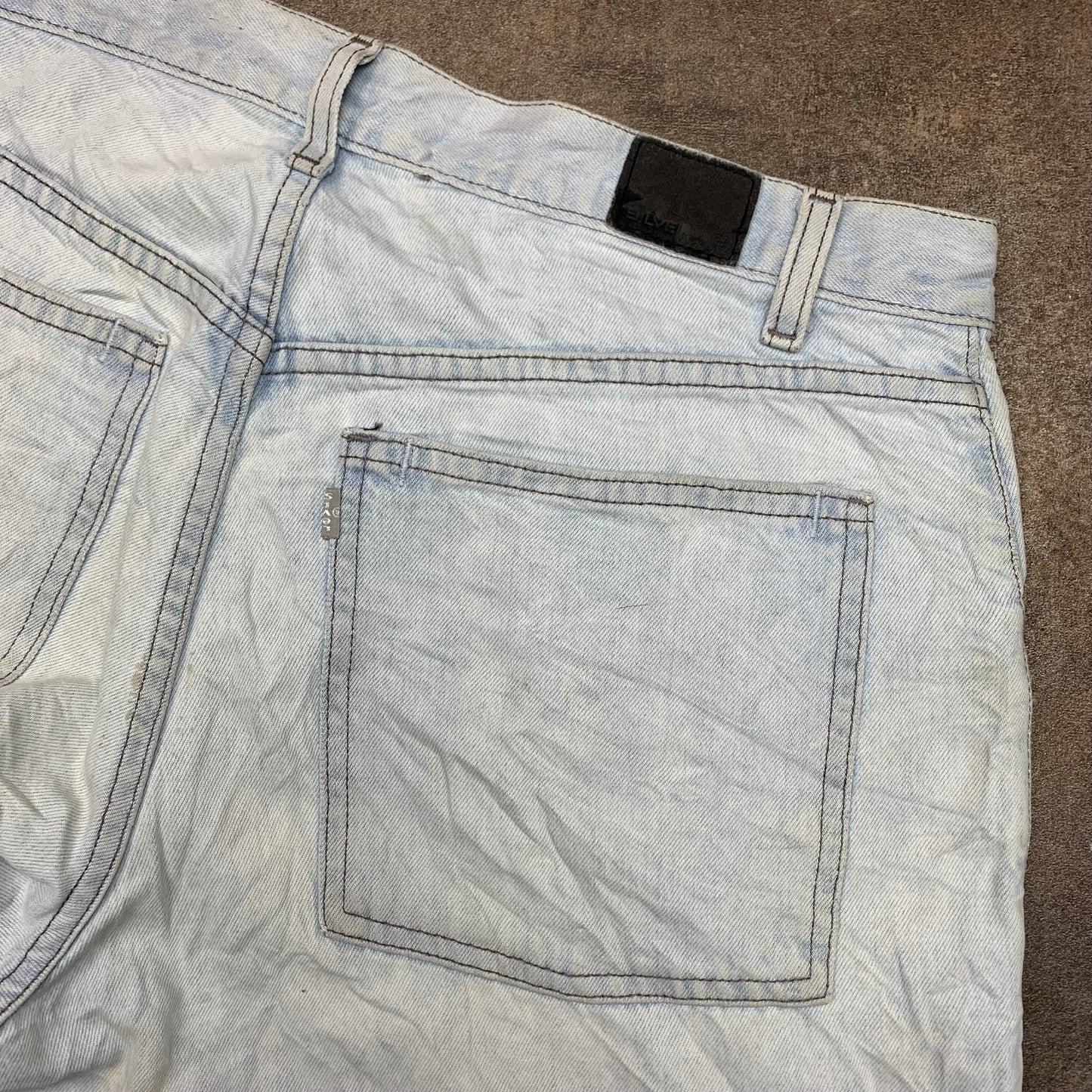 Levi's Silvertab 00s baggy pale blue jeans