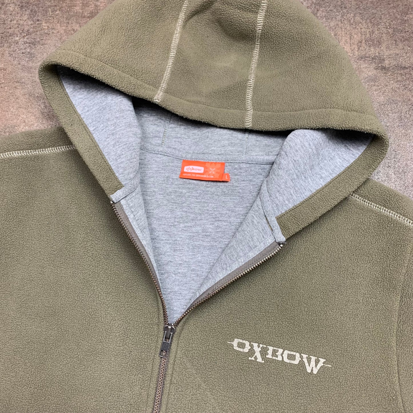 Oxbow 00s graphic lined hoodie
