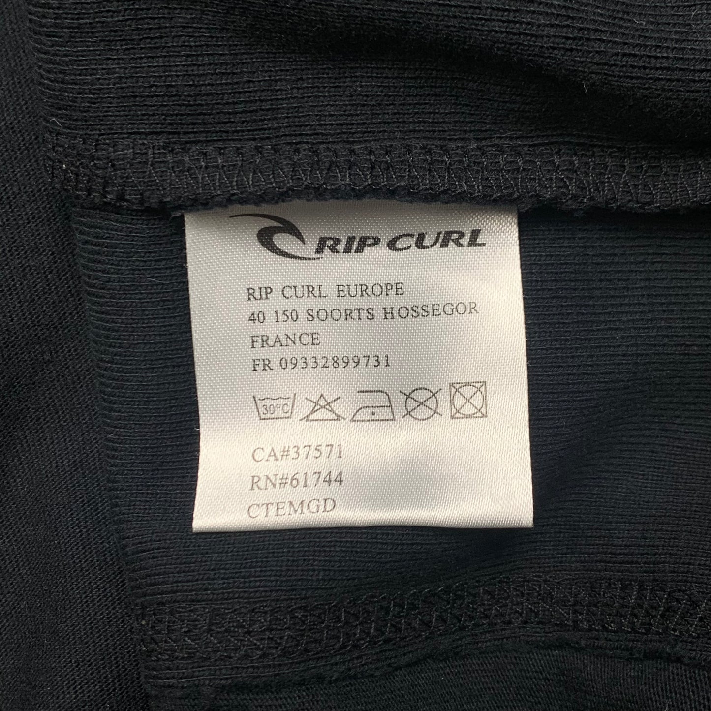 Rip Curl 00s black graphic long sleeve tee