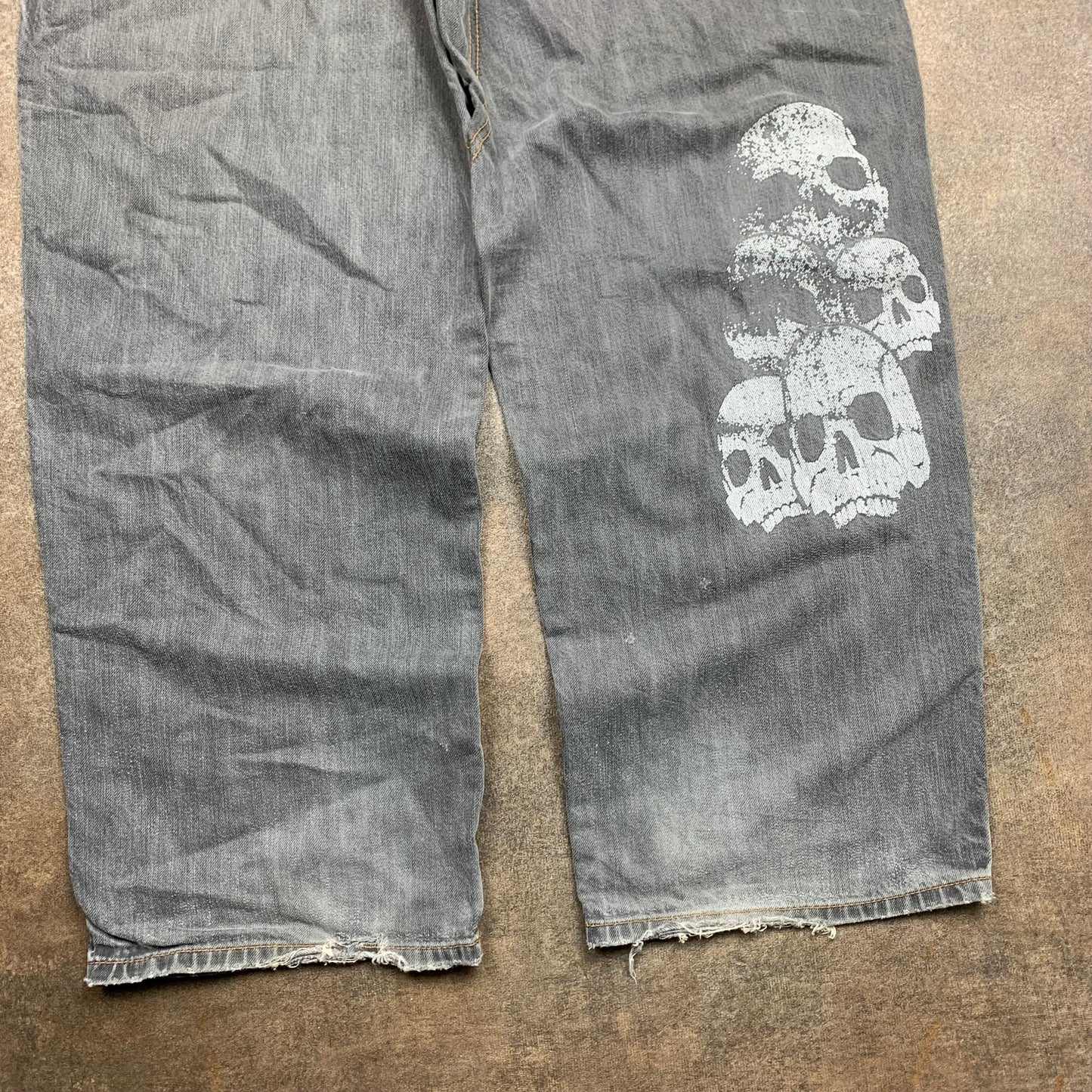 Diabolik Goeland 00s baggy skull jeans