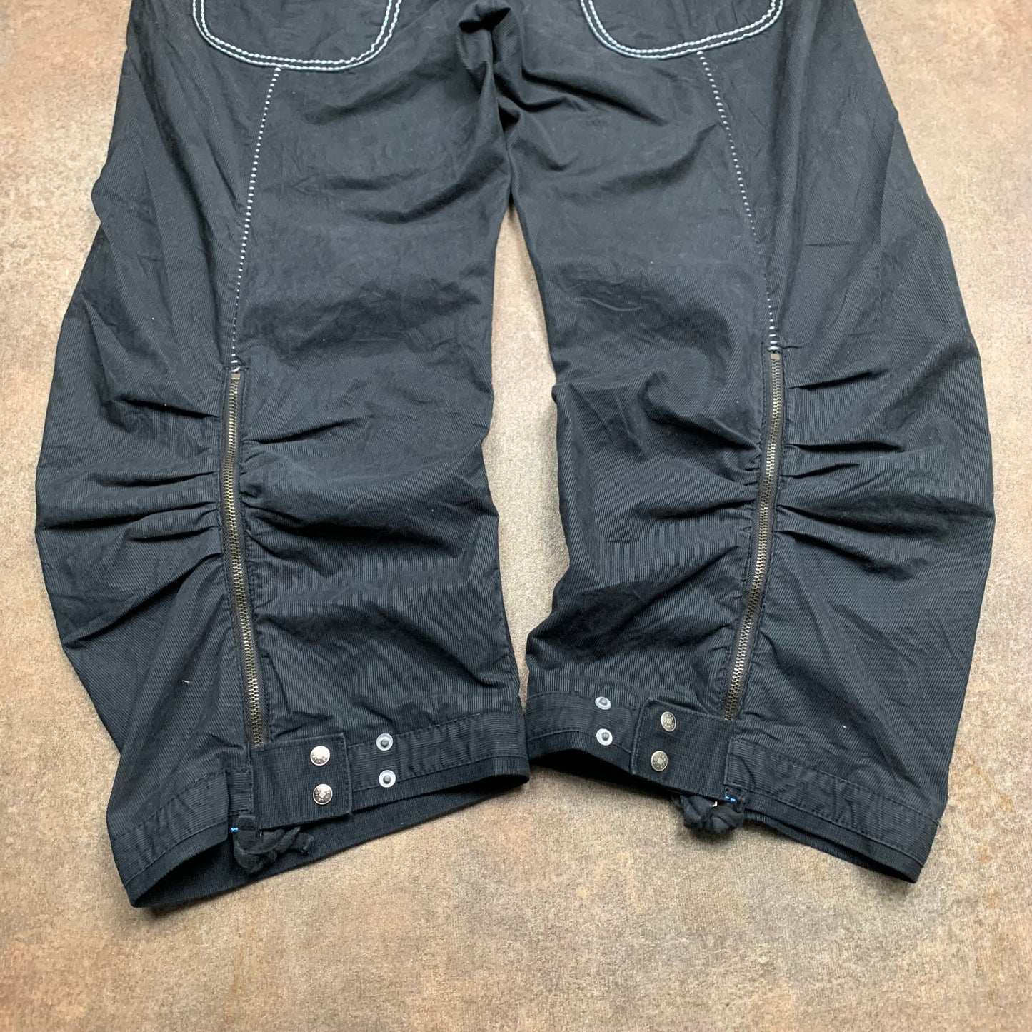 Marithé + François Girbaud 00s corduroy twisted jeans