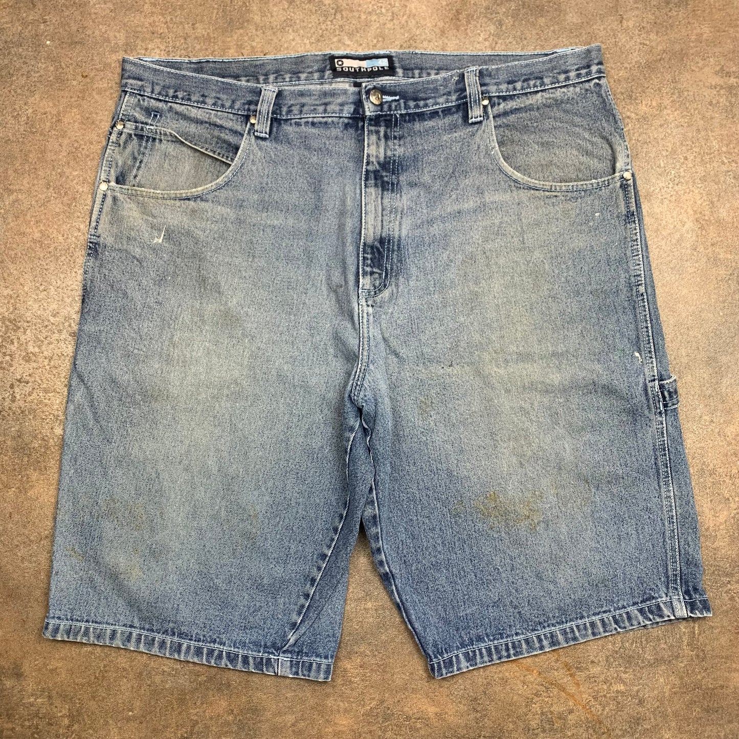Southpole 90s blue baggy carpenter jorts