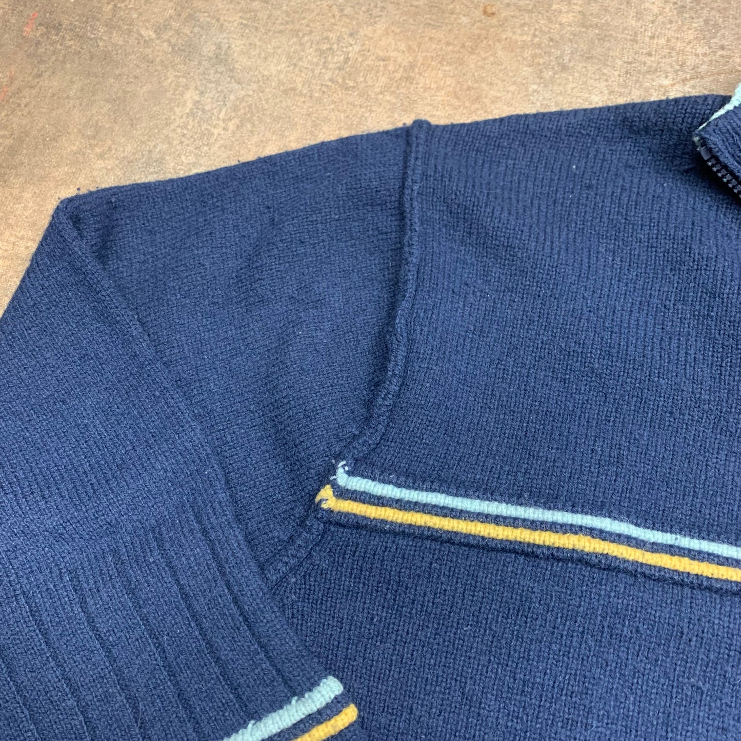 Rip Curl 00s navy quarter zip knit