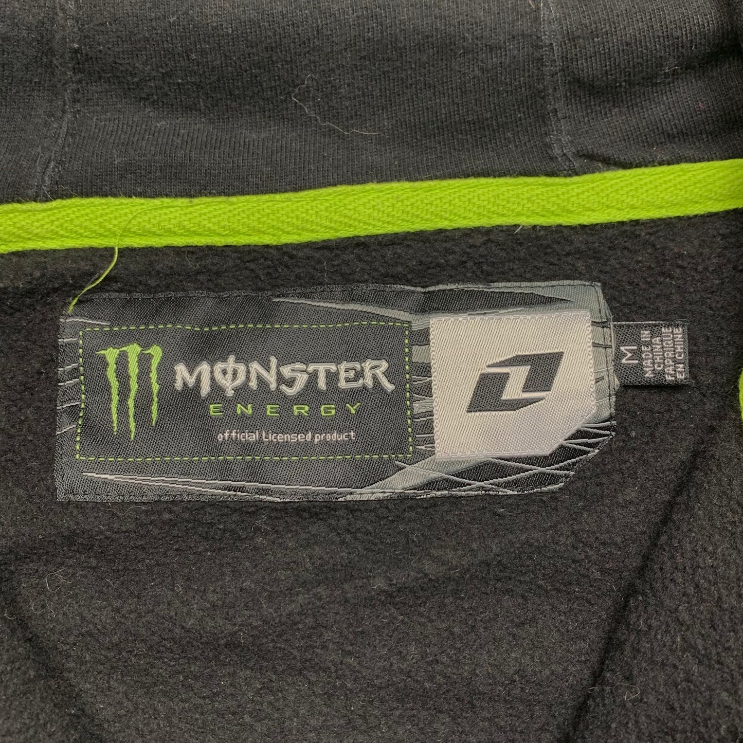 Monster Energy One Industries graphic grunge hoodie
