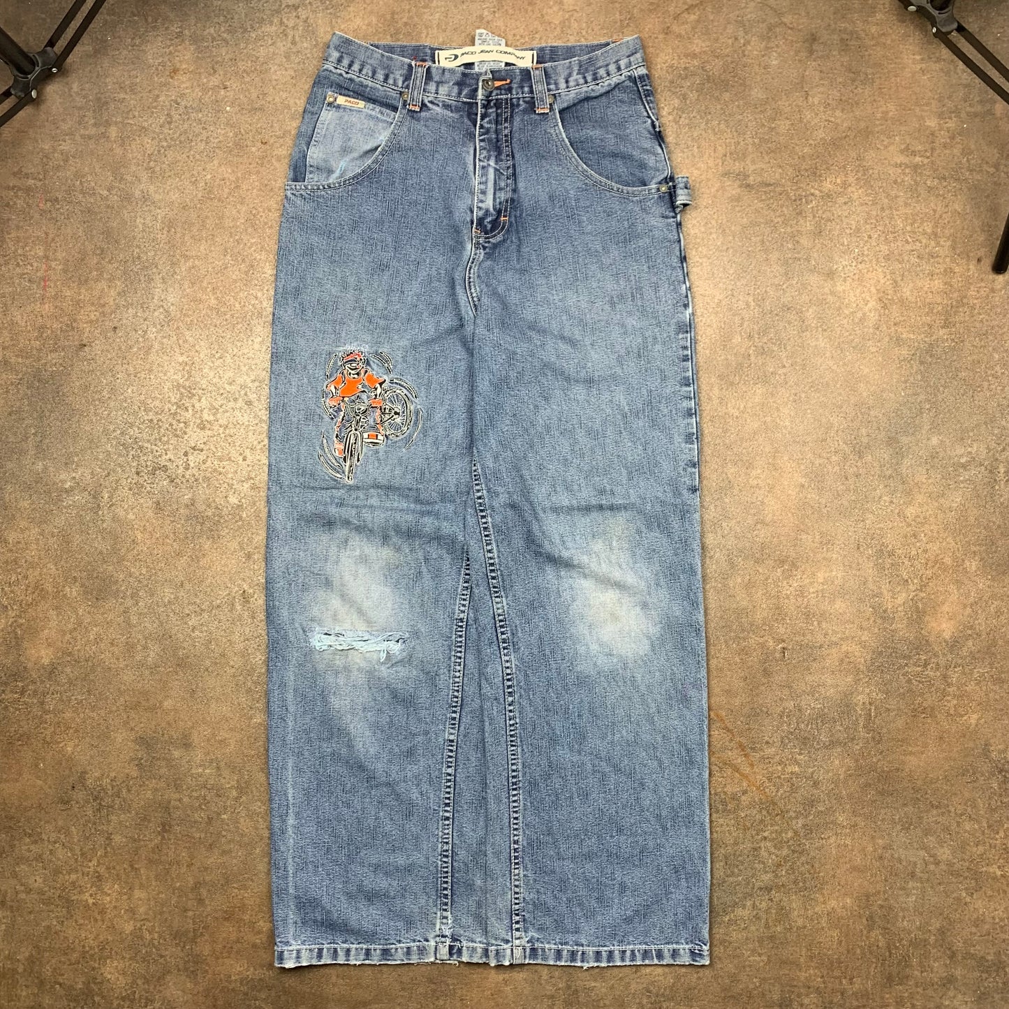 Paco 00s baggy graphic carpenter jeans