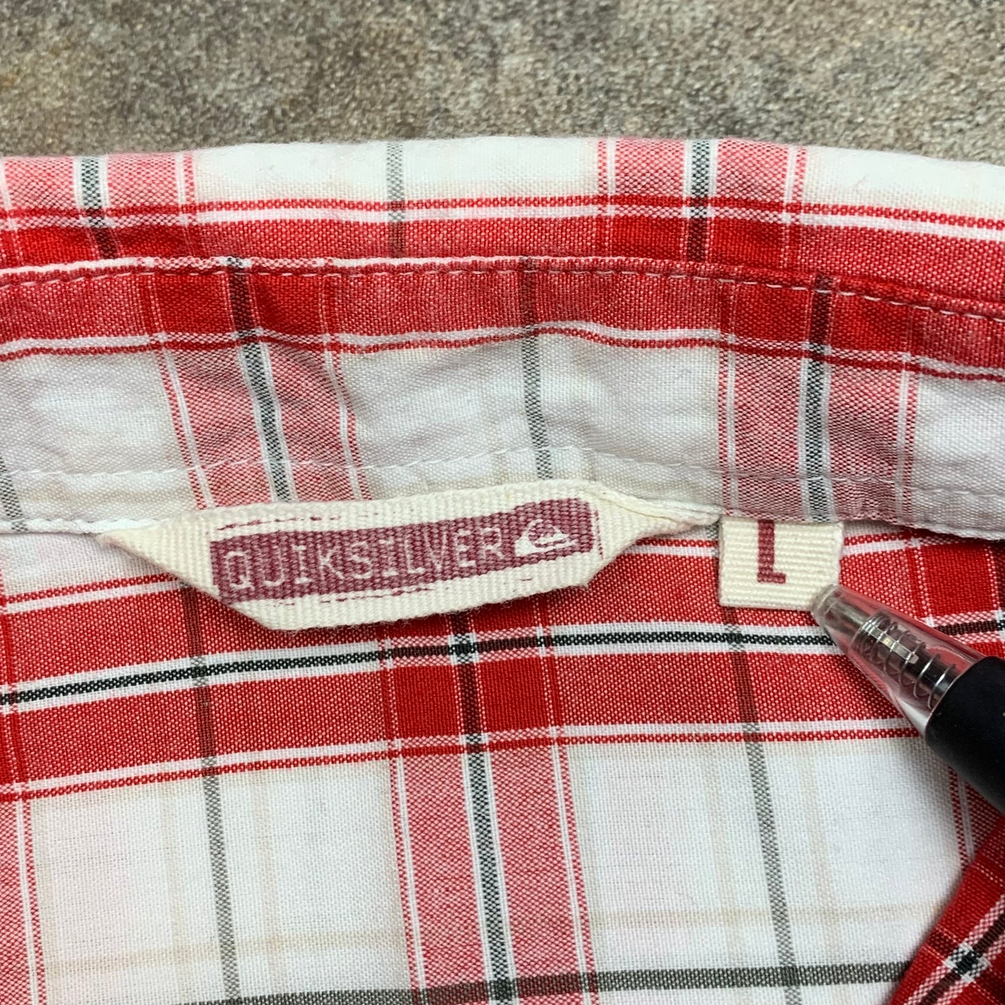 Quiksilver 00s plaid button shirt