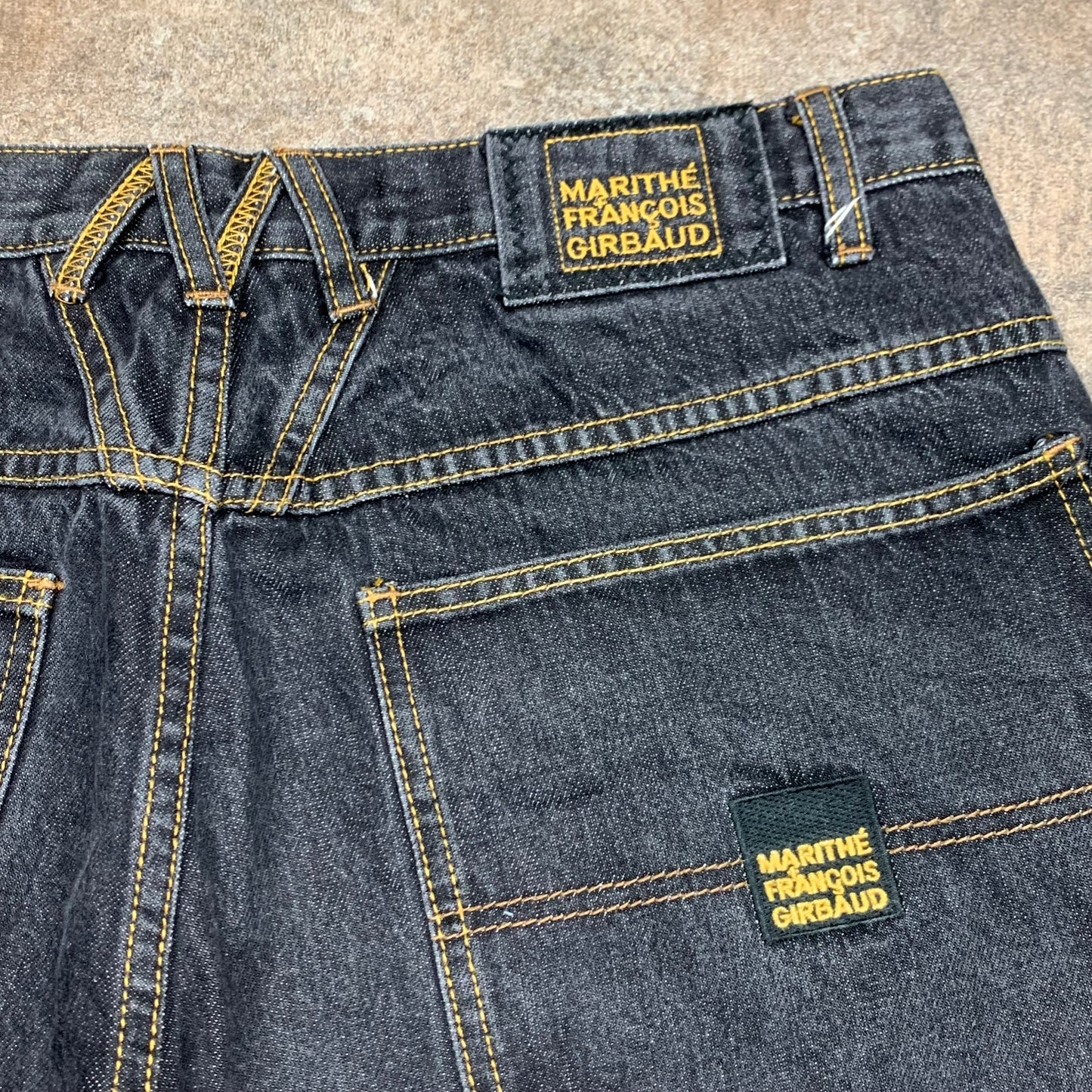 Marithé + François Girbaud 00s black baggy jorts