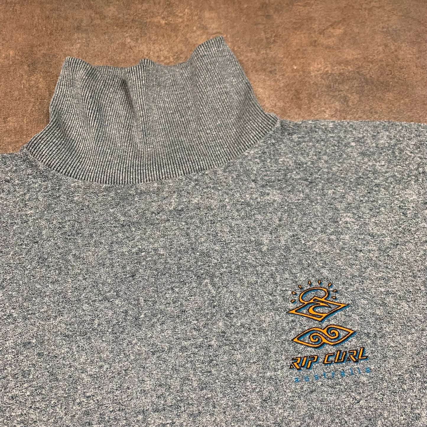 Rip Curl 90s graphic grey turtleneck sweatshirt
