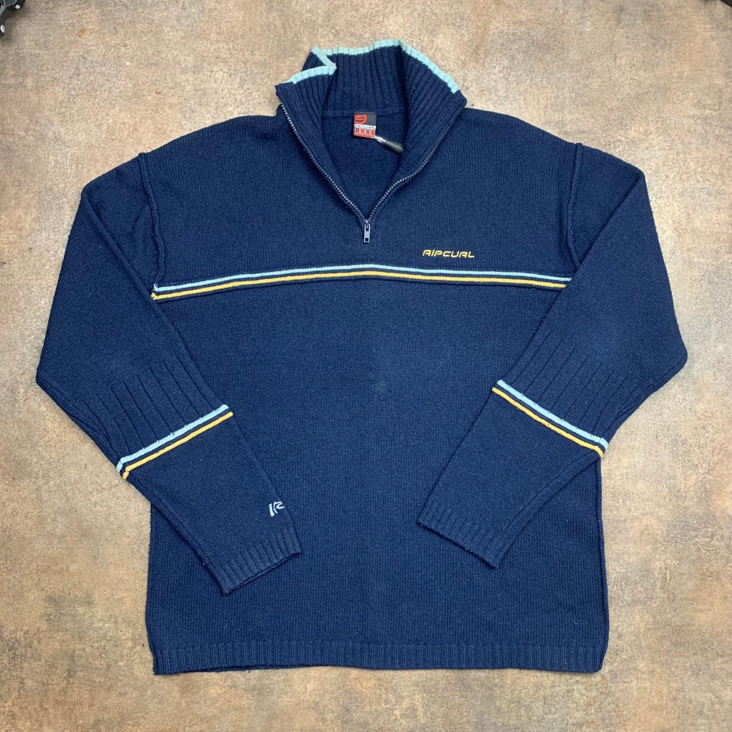 Rip Curl 00s navy quarter zip knit