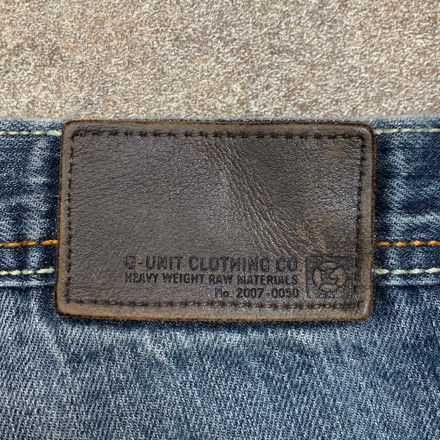G-Unit 00s navy graphic baggy jorts
