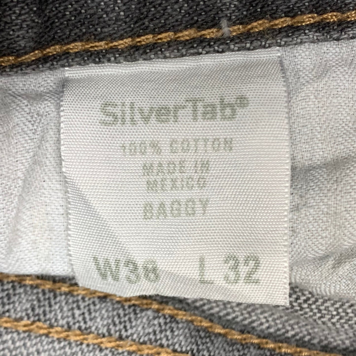 Levi's Silvertab 00s baggy black grey jeans