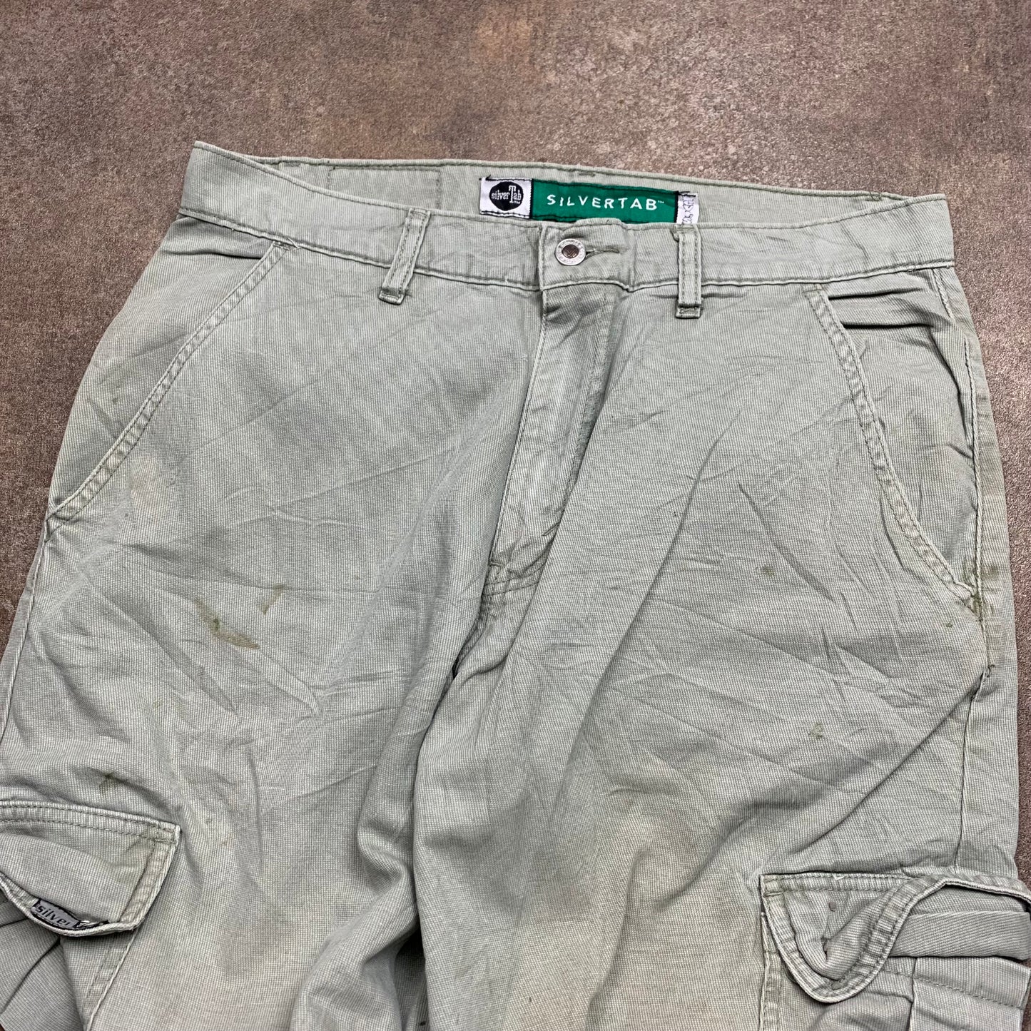 Levi's Silvertab 00s baggy beige cargo jeans