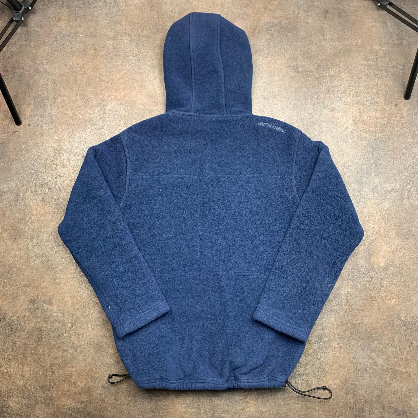 Animal 00s navy graphic lined fleece hoodie