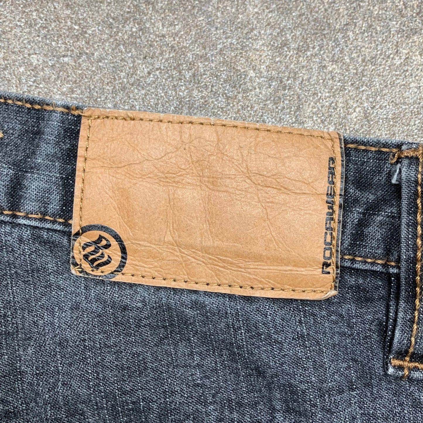 Rocawear 90s grey carpenter baggy jeans