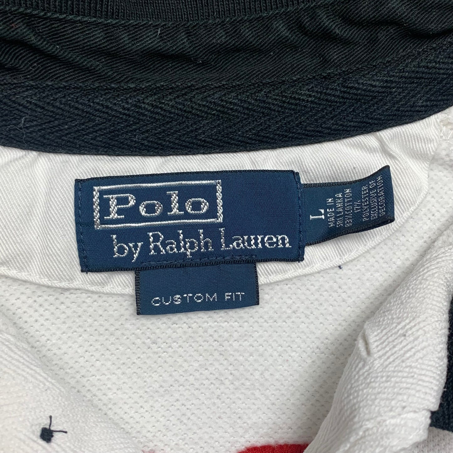 Polo Ralph Lauren 00s white long sleeve polo